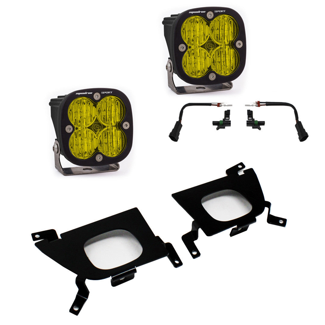 Baja Designs Chevy Squadron Sport Fog Pocket Light Kit - Chevy 2019-22 Silverado 1500 / 2020-22 2500HD/3500HD