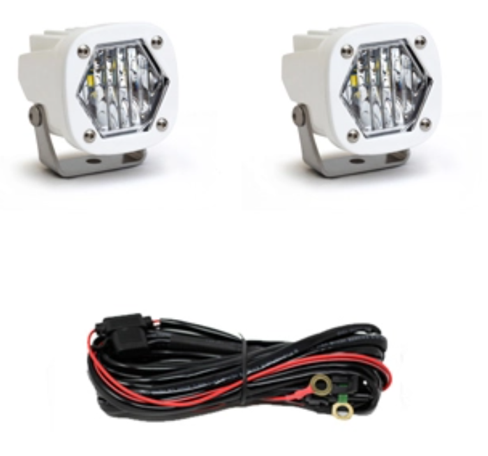 Baja Designs S1 White LED Auxiliary Light Pod Pair - Universal