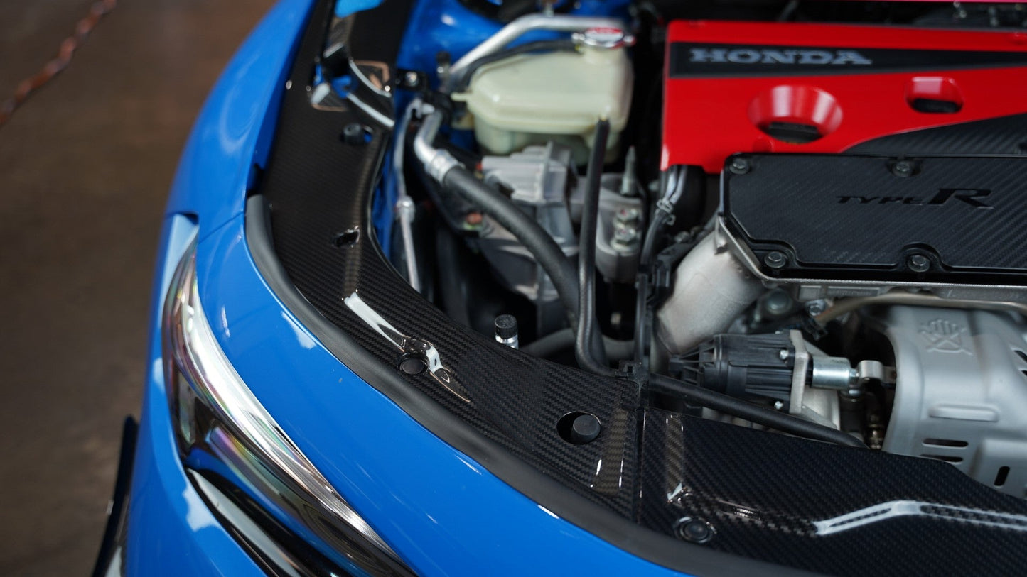 APR Carbon Fiber Honda FL5 Civic Type R Carbon Fiber Radiator Cooling Plat