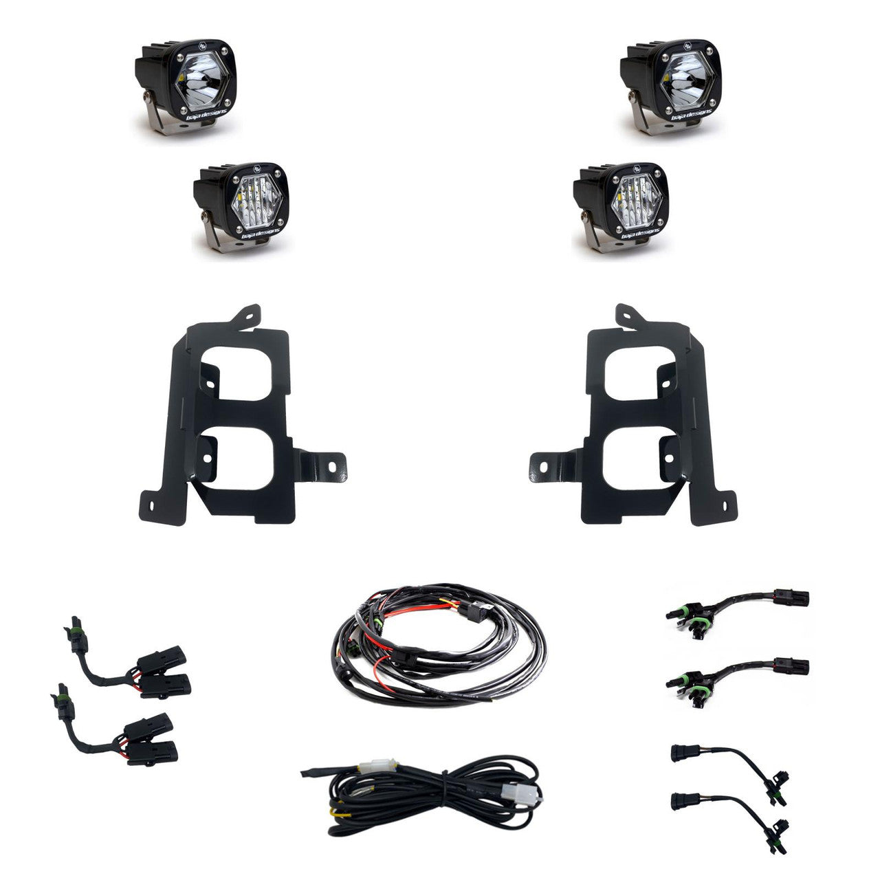 Baja Designs GMC S1 Dual Fog Pocket Light Kit - GMC 2019-22 Sierra 1500