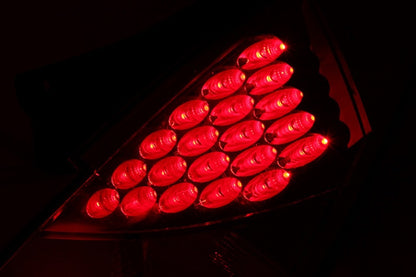 Anzo 2003-2005 Nissan 350Z LED Taillights Red 321083 Photo - Mounted