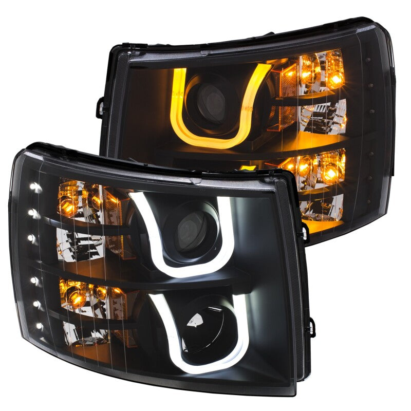 Anzo Chevy Silverado 1500 07-13 / 2500HD/3500HD Headlights W/ U-Bar Switch 111384 Photo - Primary