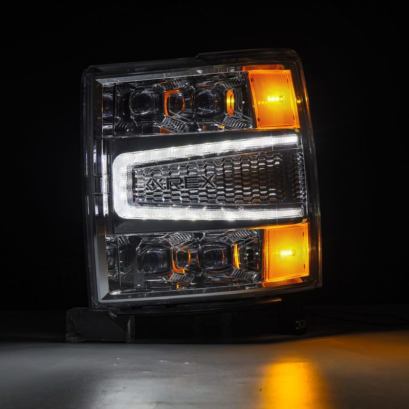 AlphaRex 04-15 Chevy 1500HD NOVA-Series LED Proj Headlights Chrome w/Activ Light/Seq Signal & SB DRL 880240 880240 User 2