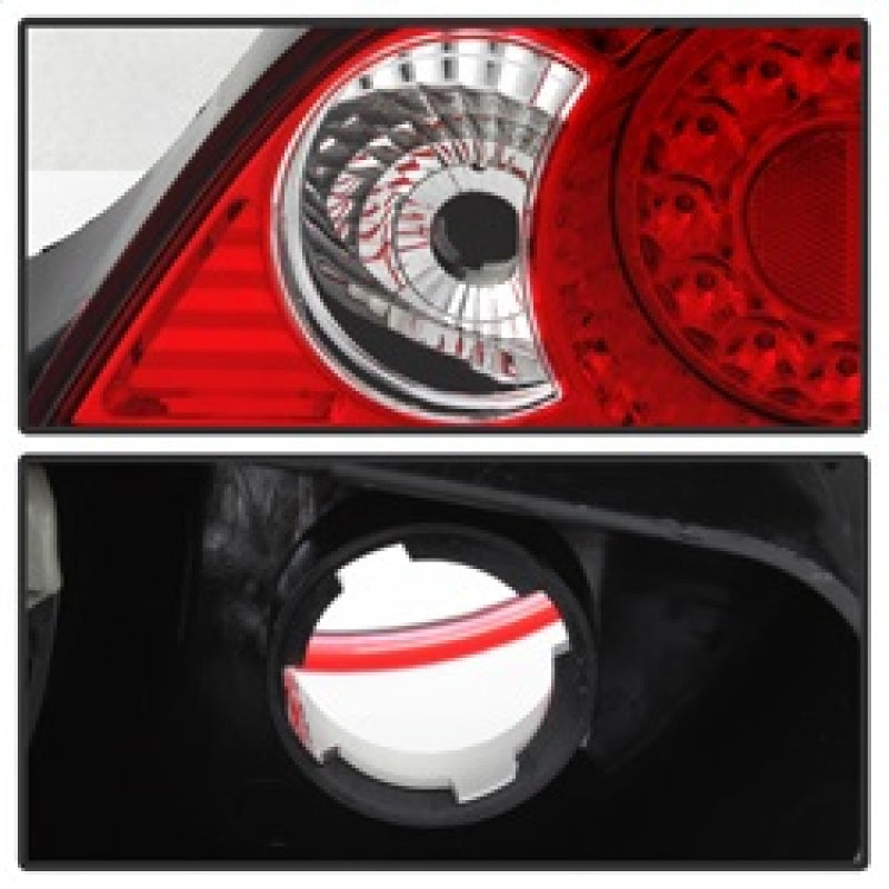 Spyder Acura RSX 02-04 LED Tail Lights Red Clear ALT-YD-ARSX02-LED-RC 5000385 5000385 Photo - Unmounted