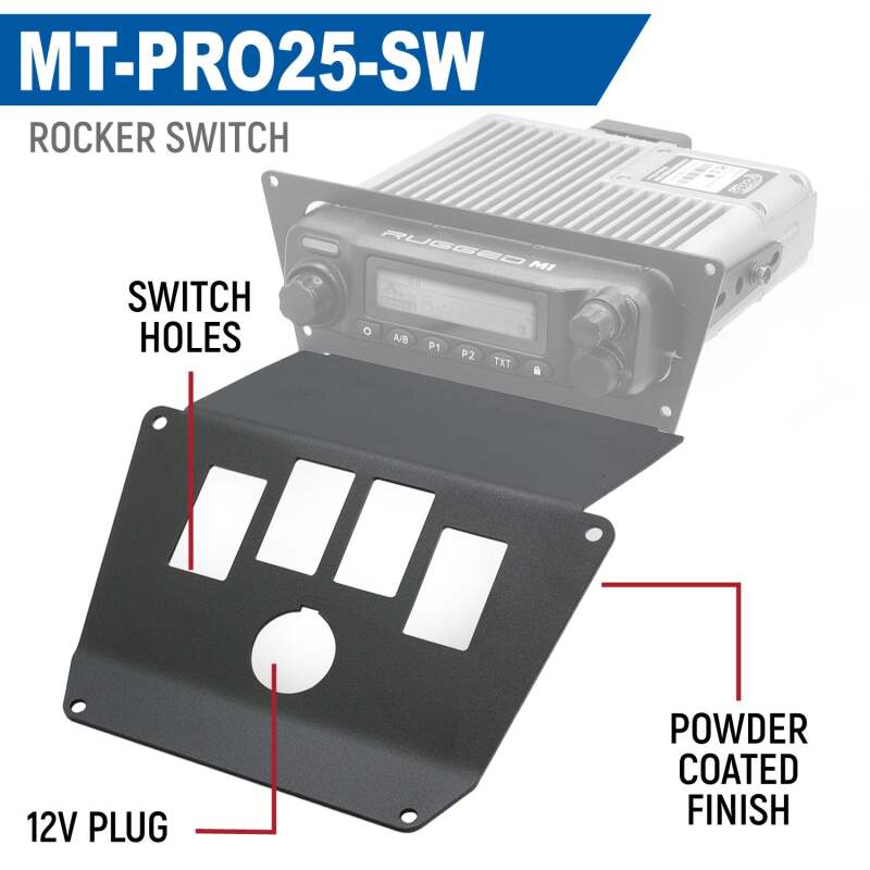 Rugged Radios 2025 Polaris RZR Pro XP/Pro R/Pro S Radio Mount Jack Mount MT-PRO25-JM MT-PRO25-JM Photo - Primary