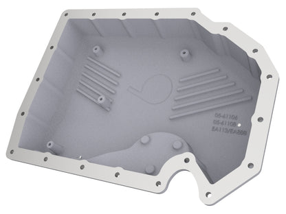 aFe 05-19 VW 1.8L/2.0L w/o Oil Sensor Engine Oil Pan Raw POWER Street Series w/ Machined Fins 46-71240A 46-71240A Photo - Unmounted