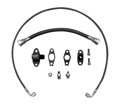 Wehrli LB7/LLY/LBZ/LMM/LML Duramax S400 Single Turbo Oil Line Kit WCF100397 WCF100397 Photo - Primary