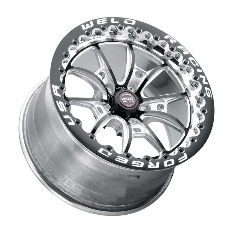 Weld S80 17x10 / 5x4.5 BP / 8.0in. BS (64mm Offset) Black Wheel 3.18 ID (Low Pad) - Single Beadlock 80LB7100A80F