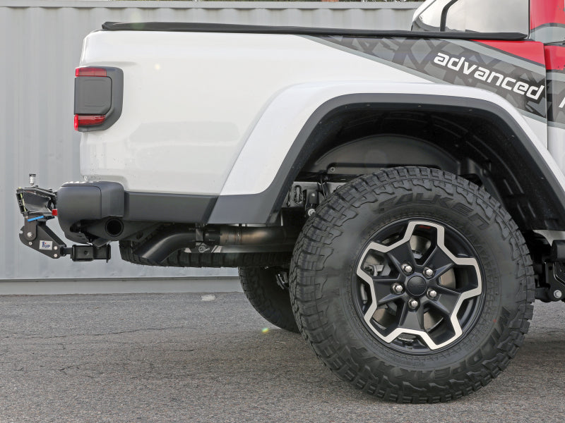 aFe 2021+ Jeep Gladiator V6-3.0L (td) Vulcan Series 3in 304SS HT DPF-Back Exhaust System - Black Tip 49-38094-B 49-38094-B Photo - Mounted