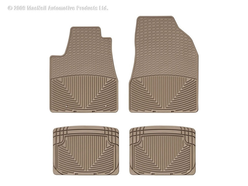 WeatherTech WT Rubber Mats - Rear - Tan Floor Mats Floor Mats - Rubber main image