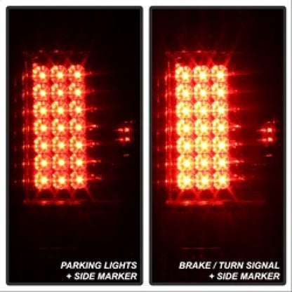 Spyder Ford F150 side 97-03/F250/350 Duty 99-07 LED Tail Lights Red Clear ALT-YD-FF15097-LED-RC 5003485 5003485 Photo - Unmounted