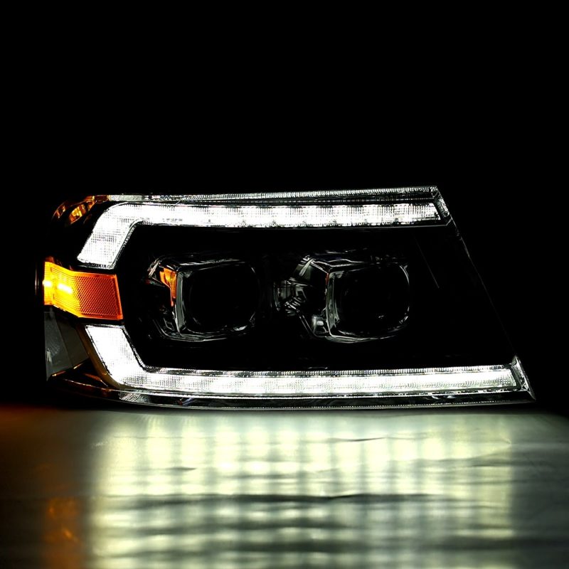 AlphaRex 04-08 Ford F-150 (No 2004 Heritage) LUXX-Series LED Proj HL Alpha-Blk w/Actv Lgt / Seq. Sig 880131 880131 User 2