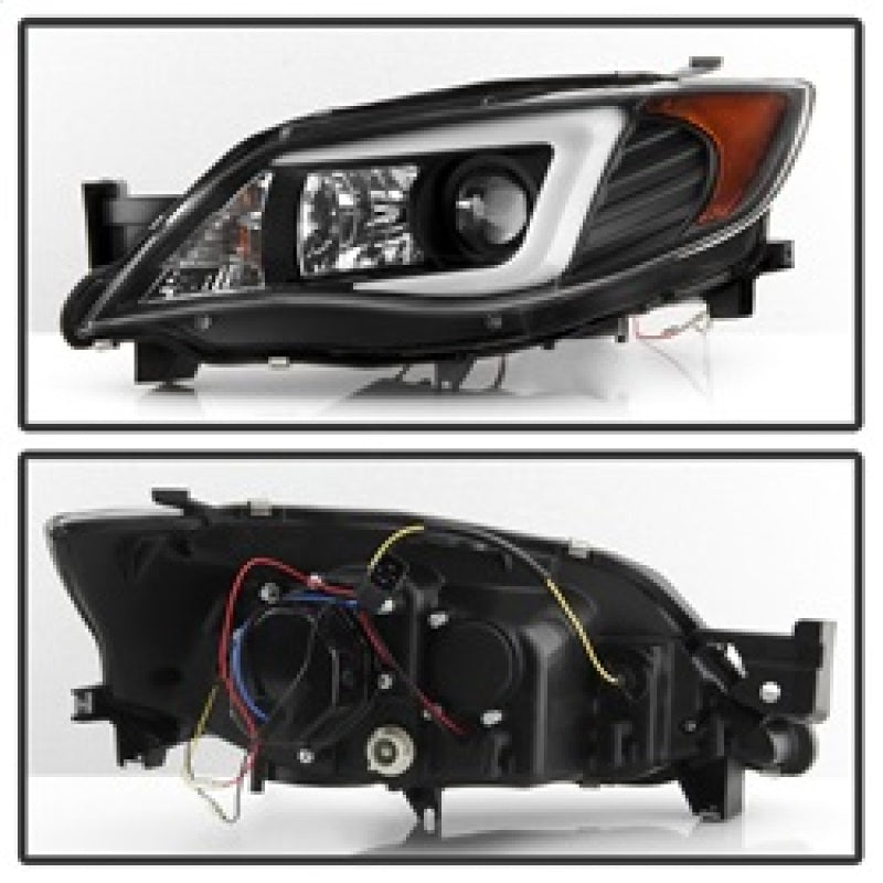 Spyder Subaru WRX 08-09 Projector Headlights - Halogen Model Only - Black PRO-YD-SWRX08-LBDRL-BK 5083944 5083944 Photo - Unmounted