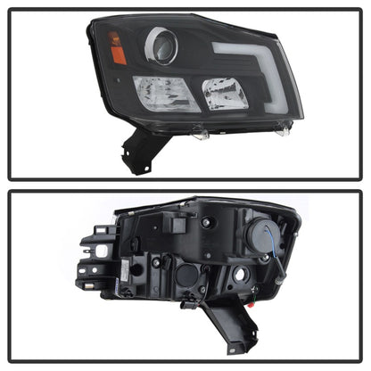 Spyder 04-15 Nissan Titan / 04-07 Nissan Armada V2 Projector Headlights - Black PRO-YD-NTI04-DRL-BK 5085504 5085504 Photo - Unmounted