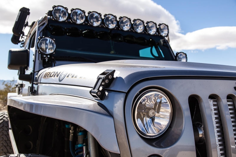 KC HiLiTES 07-18 Jeep JK (Not for Rubicon/Sahara) 7in. Gravity LED DOT Headlight (Pair Pack System) 42351 42351 Photo - lifestyle view