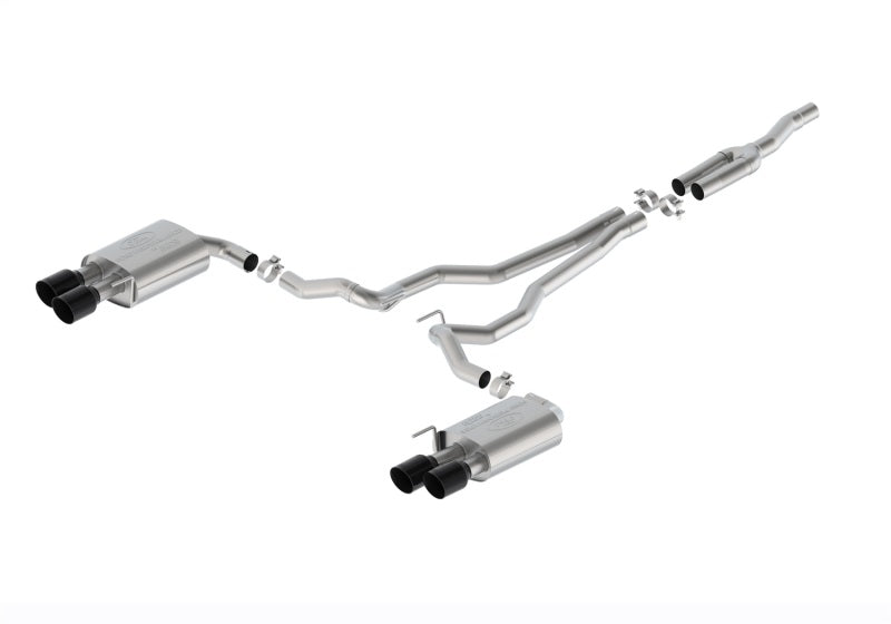 Ford Racing 2024 Mustang 2.3L Sport Non-Active Cat-Back Exhaust w/GT Valance - Black Tip M-5200-M2SBV M-5200-M2SBV Photo - Primary