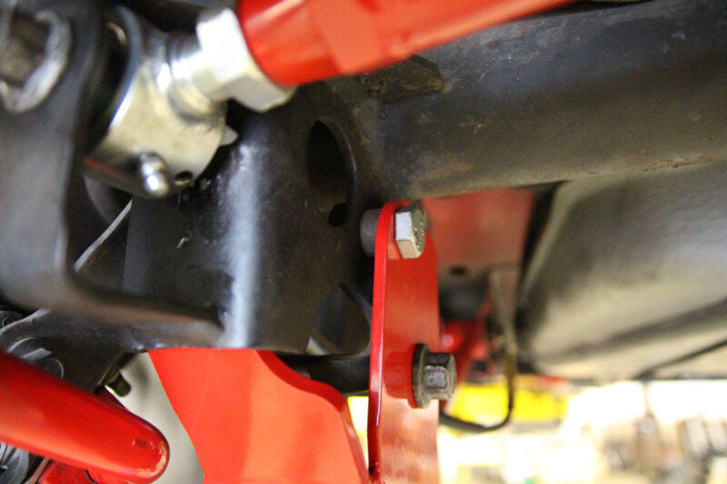UMI Performance 05-14 Ford Mustang Rear Control Arm Relocation Brackets- Bolt In 1060-R 1060-R User 2
