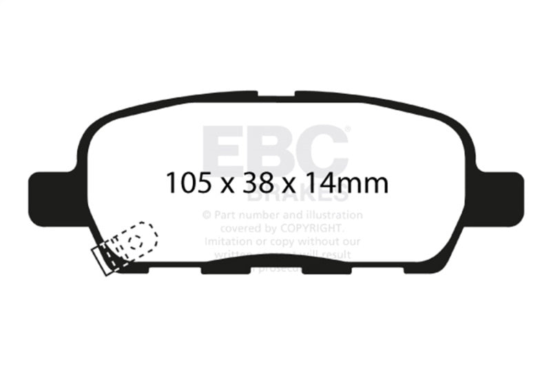 EBC Disc Brake Pad Set DP51666NDX Photo - Primary