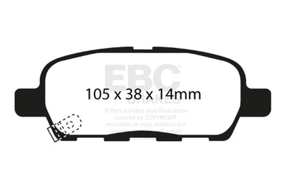 EBC Disc Brake Pad Set DP31666C Photo - Primary