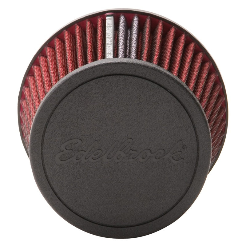Edelbrock Air Filter, Pro-Flo Series, Conical, 6.5" Tall, Red/Black 43651 Photo - Unmounted