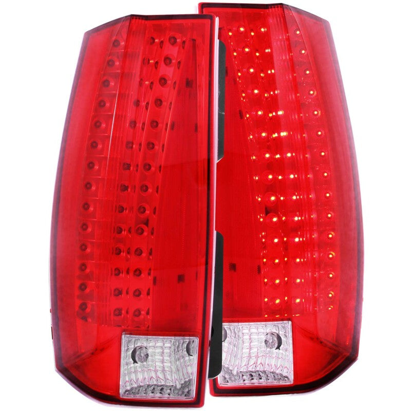 Anzo 2007-2014 Chevrolet Suburban LED Taillights Red/Clear - Escalade Look 311190 Photo - Primary