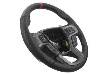 Ford Performance Parts 2015-2017 F-150 Raptor Performance Steering Wheel Kit - Red Sightline M-3600-F15RRD Photo - Unmounted