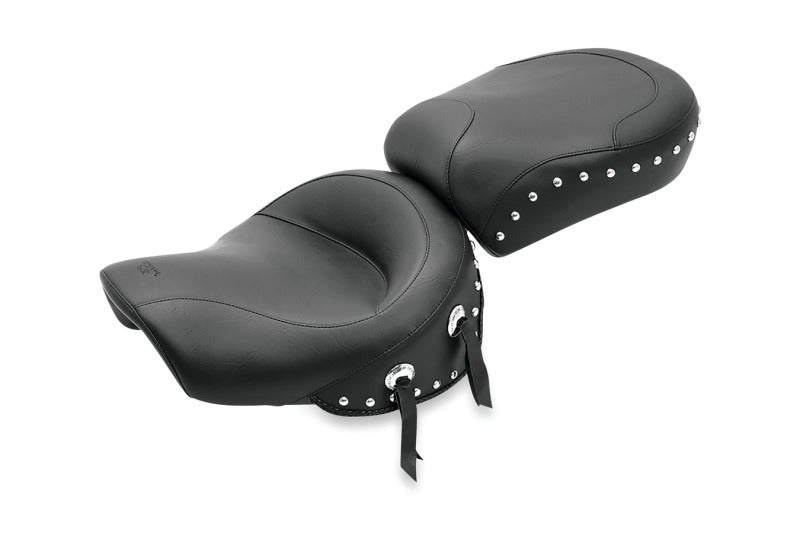 Mustang Motorcycle Mustang 96-04 Kawasaki Vulcan 1500 Classic,99-01 Nomad Std Touring 2PC Seat w/Studs - Black 75960 75960 Photo - Primary