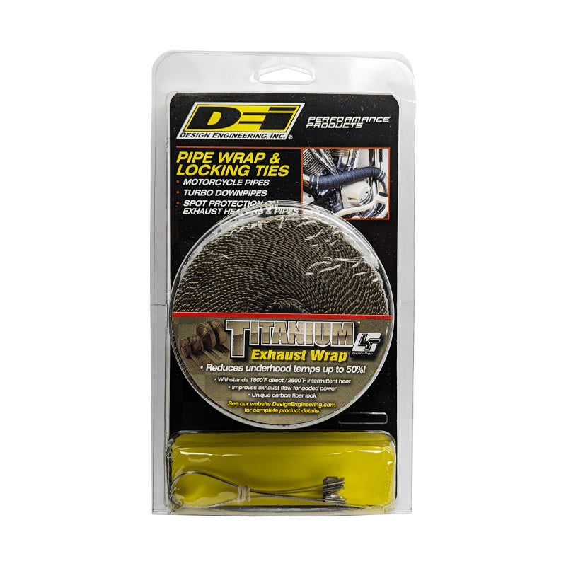 DEI Exhaust Wrap Kit - Pipe Wrap and Locking Tie - Titanium 10123 10123 Photo - Unmounted