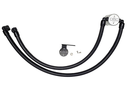 J&L J&amp;L 17-22 Ford F-250 6.2L/7.3L Passenger Side Oil Separator 3.0 - Clear Anodized 3042P-C 3042P-C Photo - Primary