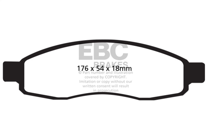 EBC Disc Brake Pad Set DP41698R Photo - Primary