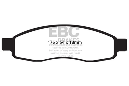 EBC Disc Brake Pad Set DP41698R Photo - Primary