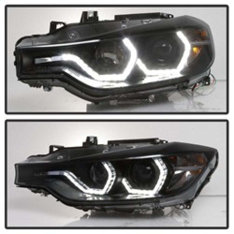 Spyder 12-14 BMW F30 3 Series 4DR Projector Headlights - LED DRL - Blk Smoke PRO-YD-BMWF3012-DRL-BSM 5085047 5085047 Photo - Unmounted