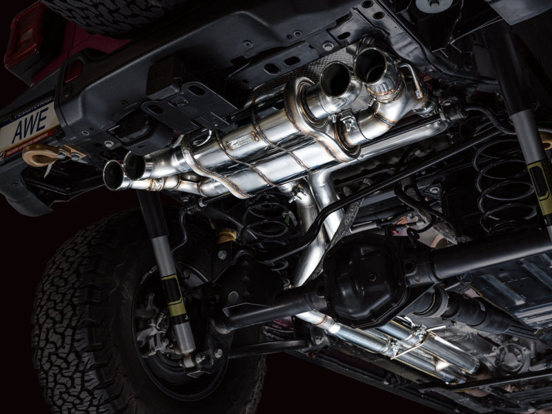 AWE Tuning AWE 21+ Wrangler 392 Switchpath Cat-Back Exhaust- Quad BashGuards 3025-41392 3025-41392 Photo - Mounted