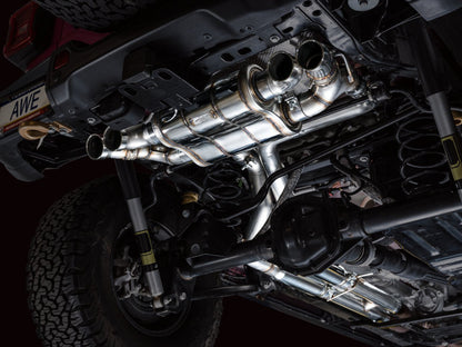 AWE Tuning AWE 21+ Wrangler 392 Switchpath Cat-Back Exhaust- Quad BashGuards 3025-41392 3025-41392 Photo - Mounted
