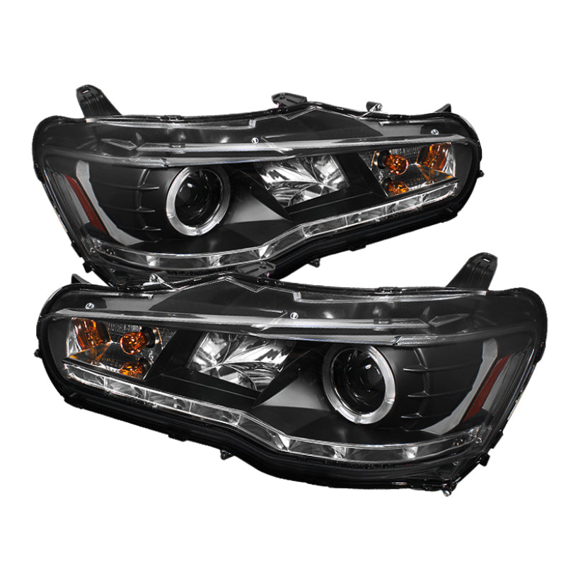 Spyder Mitsubishi Lancer/EVO-10 08-14 Projector Xenon/HID- LED Halo DRL Blk PRO-YD-ML08-HID-DRL-BK 5042231 5042231 Photo - Primary