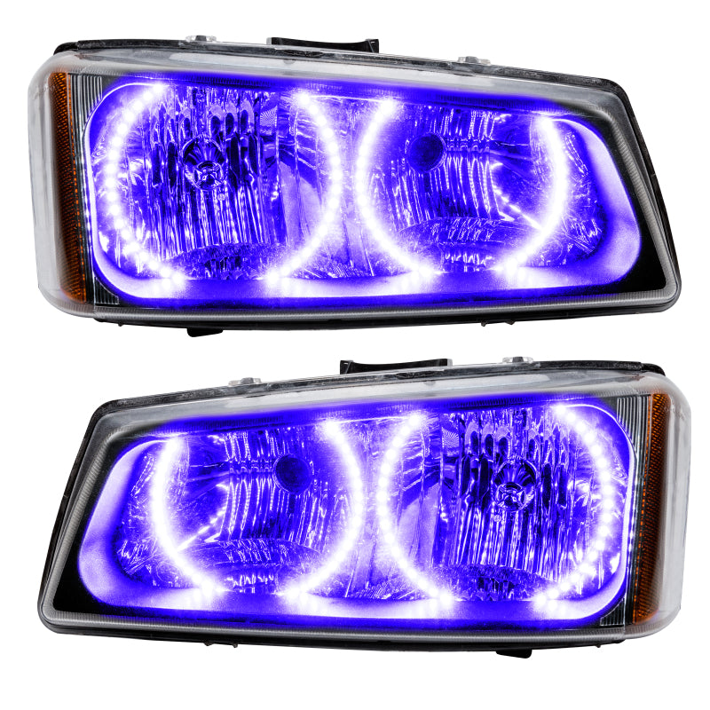 ORACLE Lighting 03-06 Chevrolet Silverado Pre-Assembled LED Halo Headlights -UV/Purple 7197-007