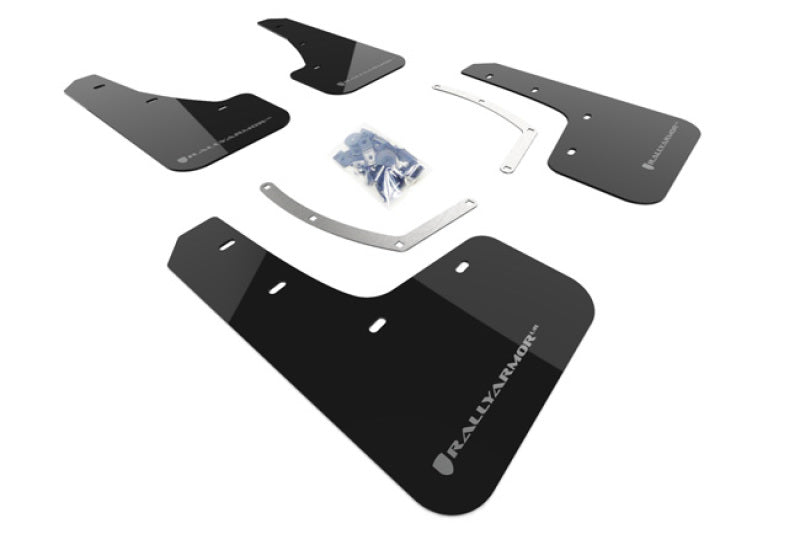 Rally Armor  18-19 Subaru Ascent Black UR Mud Flap W/ Silver Logo MF49-UR-BLK/SIL Photo - Primary