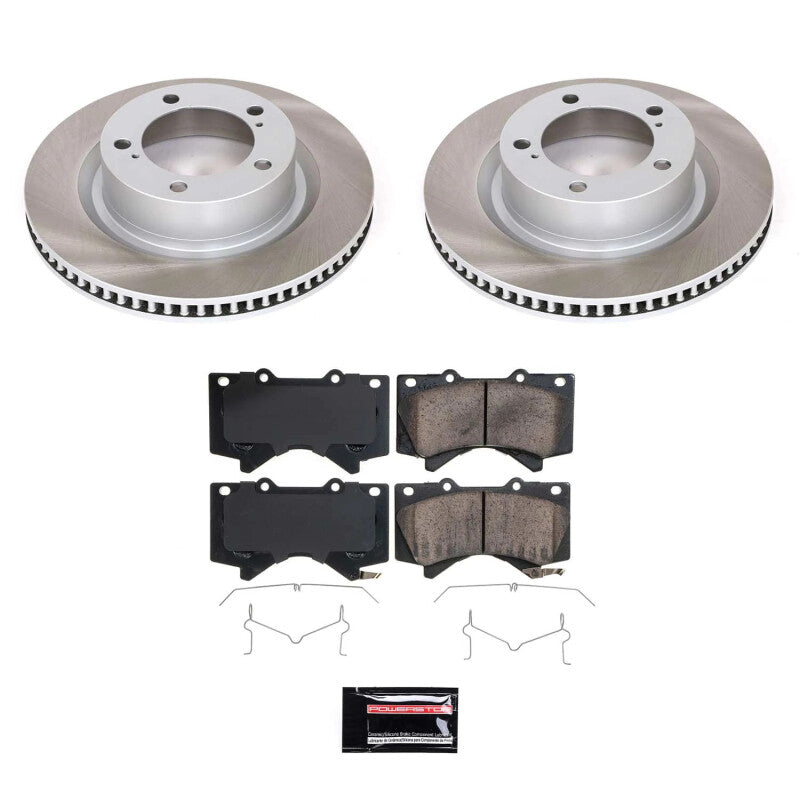PowerStop Power Stop 07-21 Toyota Tundra Front Semi-Coated Rotor Kit SC2952 SC2952 Photo - Primary