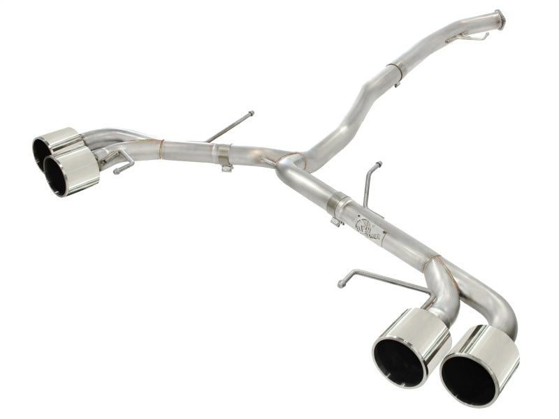 aFe Takeda 3in SS Exhaust Cat-Back 09-14 Nissan GTR V6 3.8L Polished Tips 49-36108-P 49-36108-P Photo - Primary