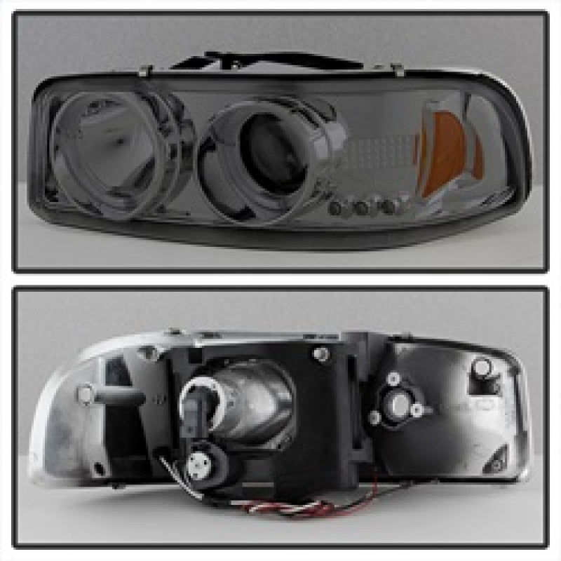 Spyder GMC Sierra 1500/2500/3500 99-06 Projector Headlights LED Halo LED Smoke PRO-YD-CDE00-HL-SMC 5009371 5009371 Photo - Unmounted