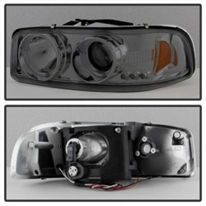 Spyder GMC Sierra 1500/2500/3500 99-06 Projector Headlights LED Halo LED Smoke PRO-YD-CDE00-HL-SMC 5009371 5009371 Photo - Unmounted