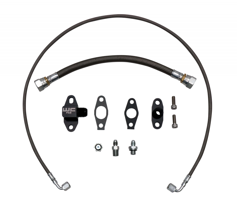 Wehrli LB7/LLY/LBZ/LMM/LML Duramax S400 Single Turbo Oil Line Kit WCF100397