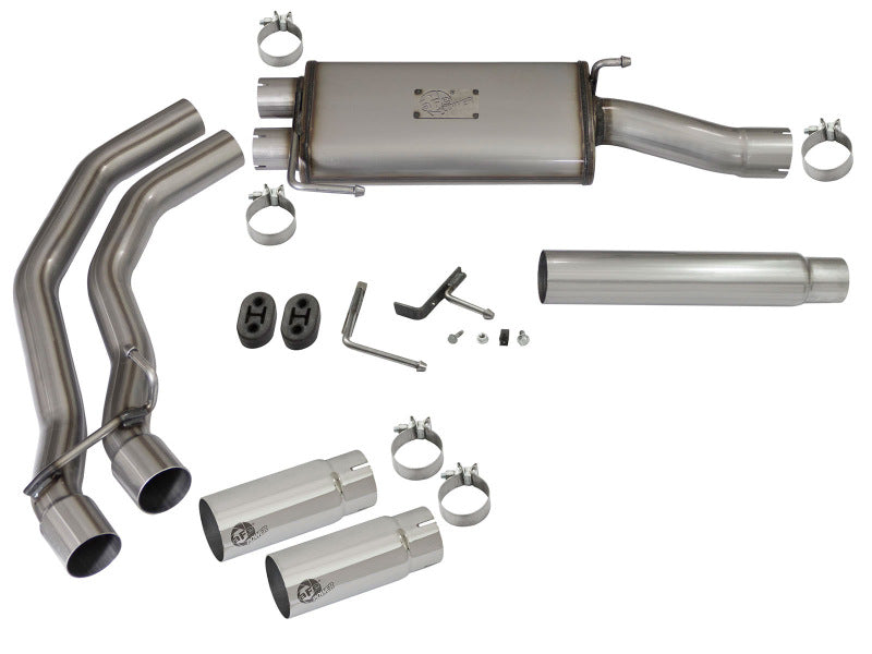 aFe Cat Back Exhaust Polished - Ford F-150 04-08 49-43079-P Photo - Unmounted