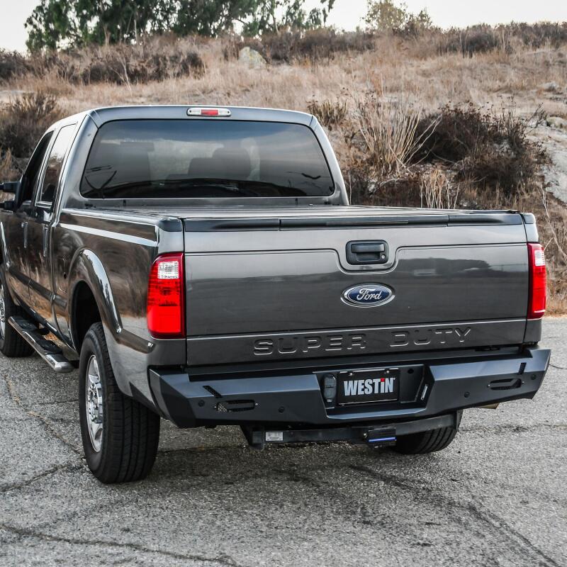 Westin 11-16 Ford F-250/350/450/550 Super Duty Pro-Series Rear Bumper - Textured Black 58-421205 58-421205 Photo - Mounted
