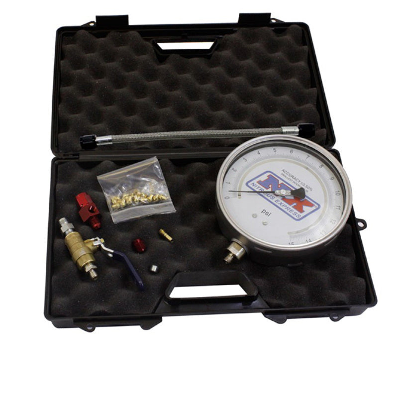 Nitrous Express Master Flo-Check Pro (6 Certified Gauge & Molded Case) 15529 Photo - Primary