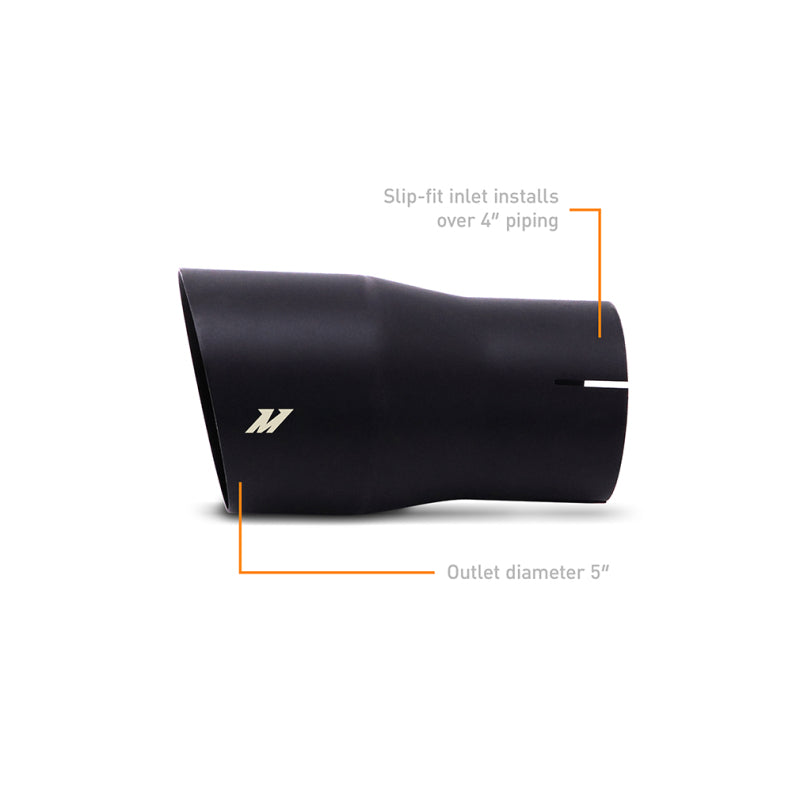 Mishimoto Clamo-On Single Wall Exhaust Tip 5in Outlet - Black MMEXH-TIP-SWBK MMEXH-TIP-SWBK User 1