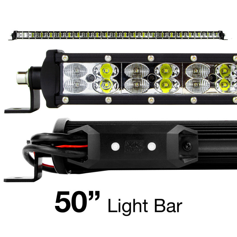 XKGLOW XK Glow RGBW Light Bar High Power Offroad Work/Hunting Light w/ Bluetooth Controller 50In XK-BAR-50