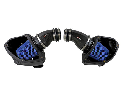 aFe Momentum Black Series Carbon Fiber Pro 5R Air Intake System BMW M5 (F90) 18-19 58-10005R 58-10005R Photo - Unmounted