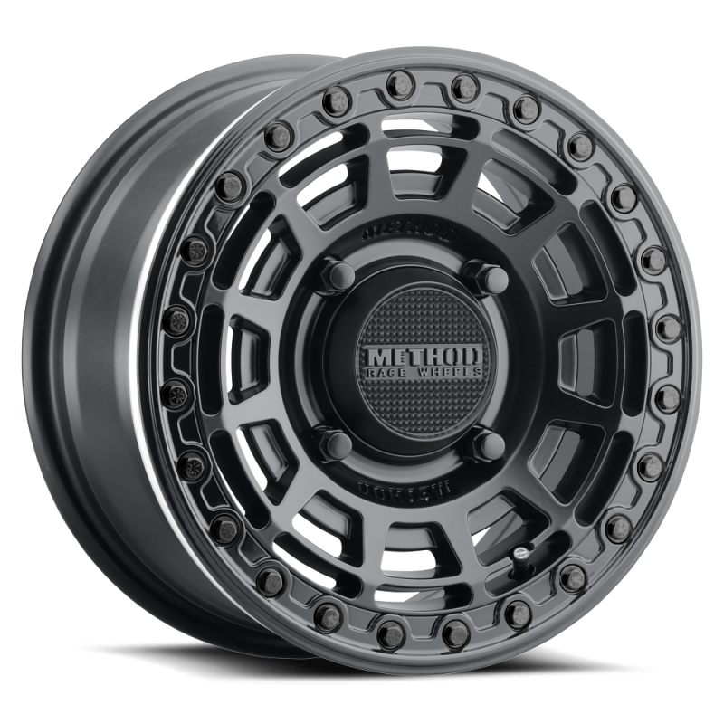 Method Wheels Method MR415 Beadlock 15x7 / 5+2/38mm Offset / 4x156 / 132 CB Matte Black Wheel - Gloss Black Ring MR415570461052B MR415570461052B Photo - Primary