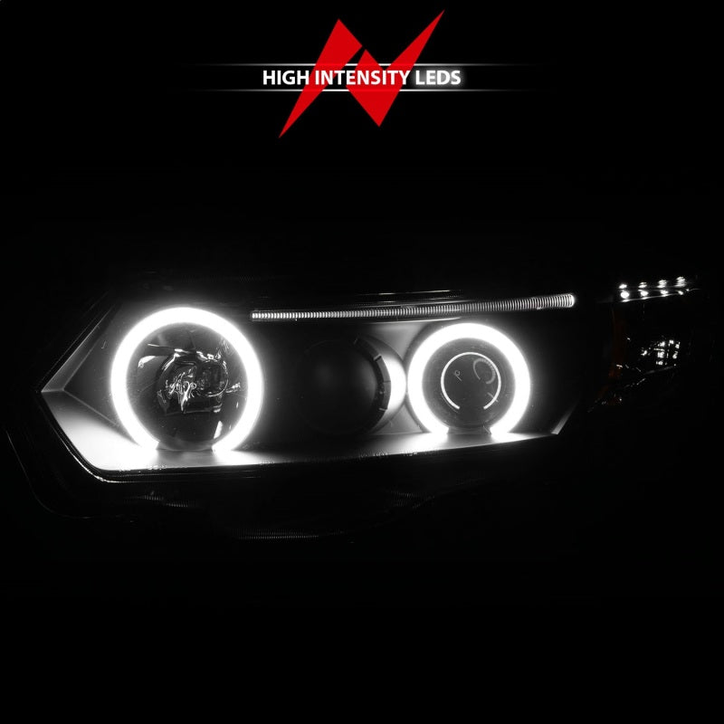 Anzo 2006-2011 Honda Civic Projector Headlights w/ Halo Black (CCFL) 121062 Photo - Unmounted